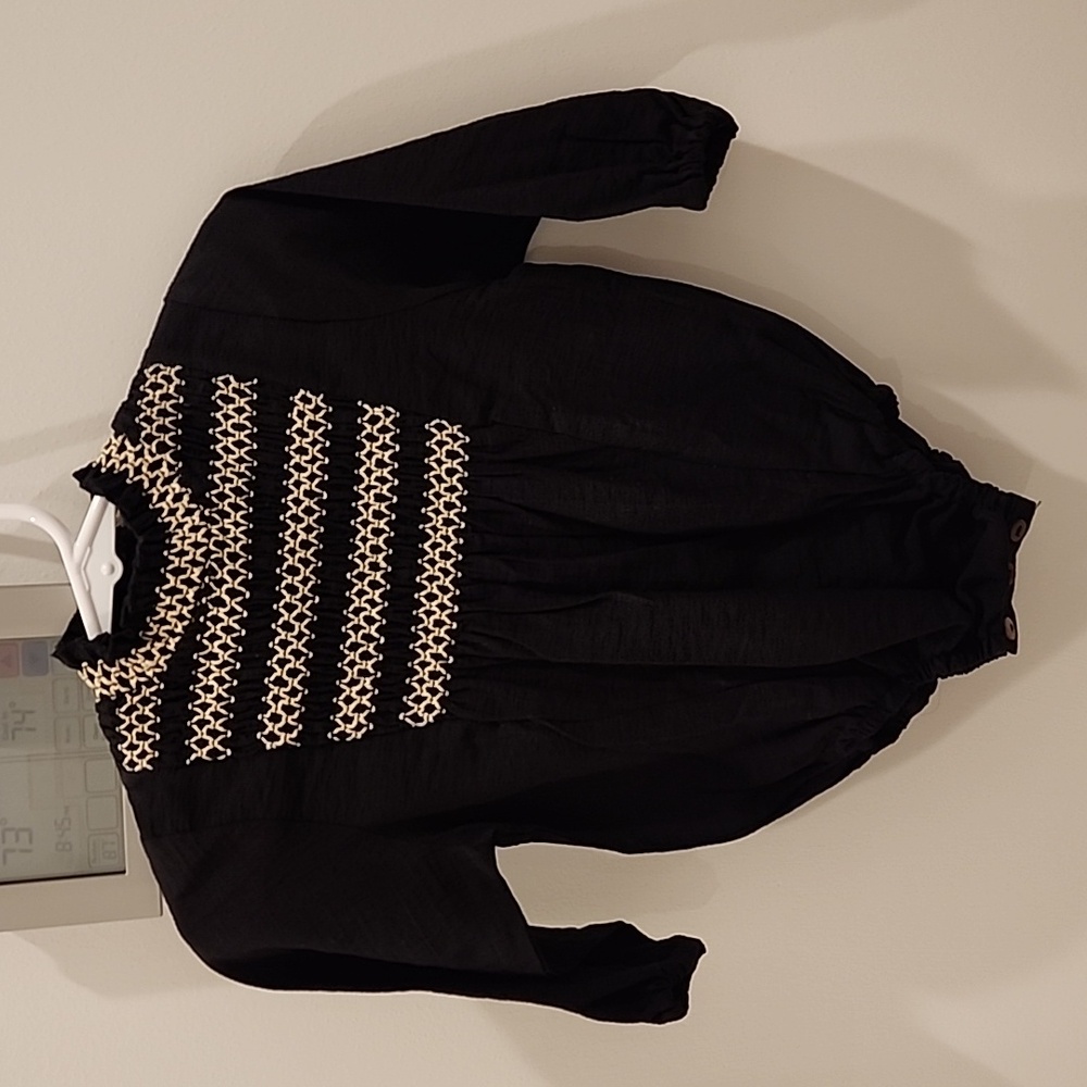 NOMA black NWT Smocked Romper